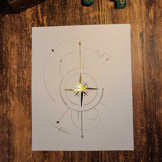 Timekeeper's Fortune White Print