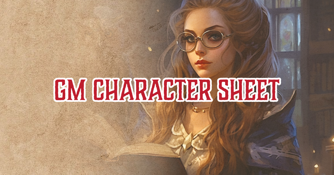Get your GM character sheet