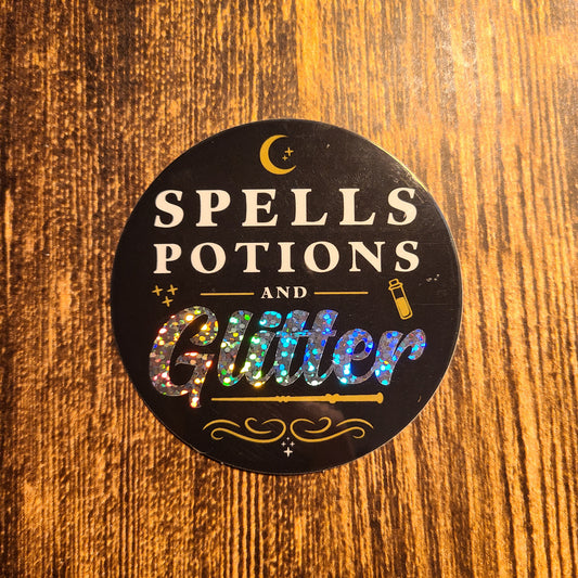 Spells Potions & Glitter Sticker