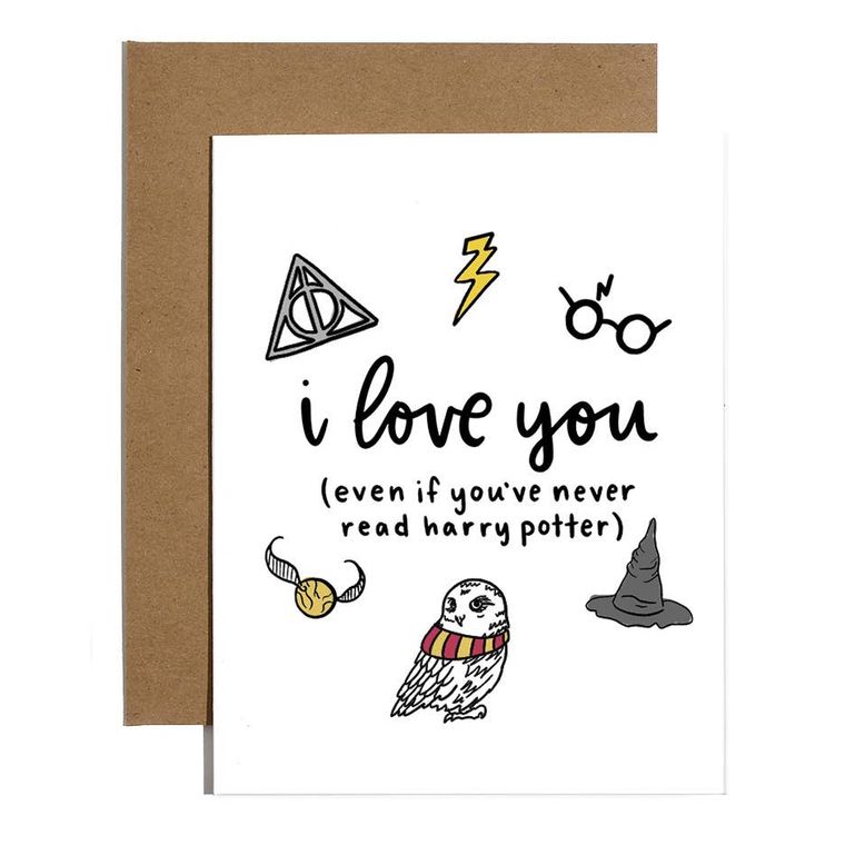 I Love You Even If You've Never Read Harry Potter Card